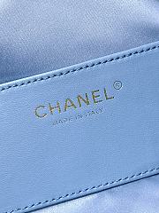 Kitlife Chanel 25C Drawstring Bucket Hobo Bag Blue Denim AS5311 40x30x15cm - 2