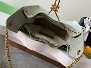 Kitlife Chanel 25C Drawstring Bucket Hobo Bag Green Suede AS5311 40x30x15cm  - 5