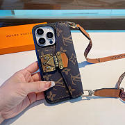 Kitlife Louis Vuitton Messenger Bag Card Holder Phone Case Brown - 6