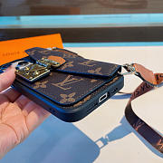 Kitlife Louis Vuitton Messenger Bag Card Holder Phone Case Brown - 3