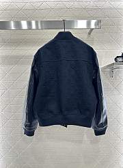 Kitlife Louis Vuitton Embossed Monogram Cotton Varsity Jacket Dark Blue Unisex - 2