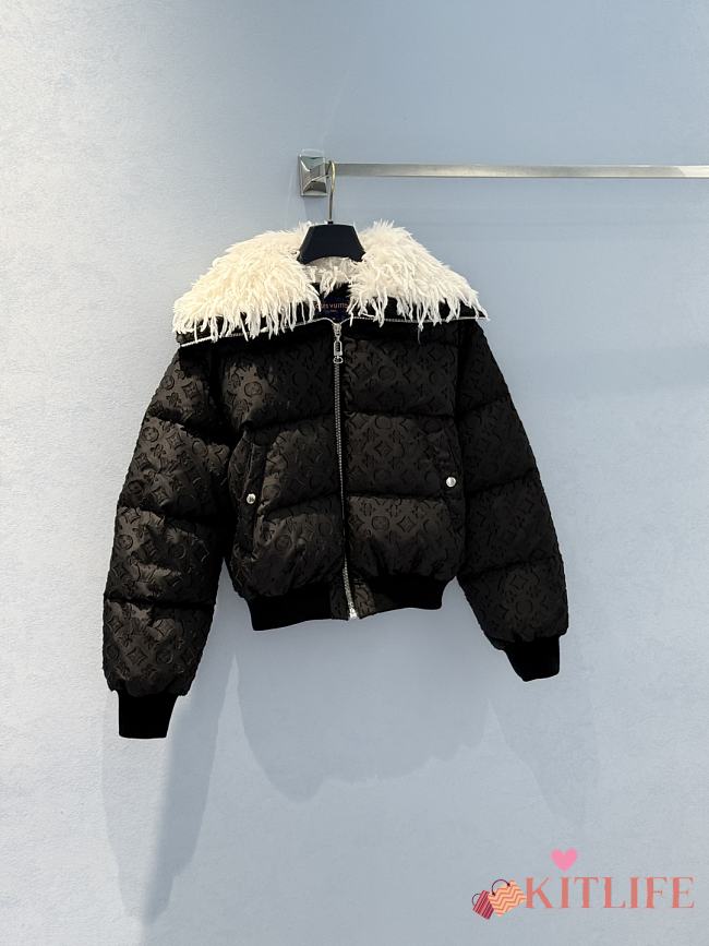 Kitlife Louis Vuitton LV Ski  Feather Collar Puffer Jacket - 1