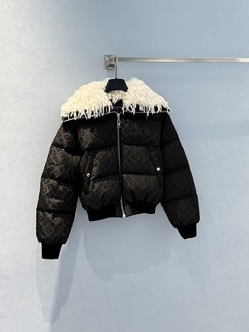 Kitlife Louis Vuitton LV Ski  Feather Collar Puffer Jacket