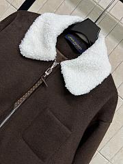 Kitlife Louis Vuitton Dark Brown Wool Coat - 4