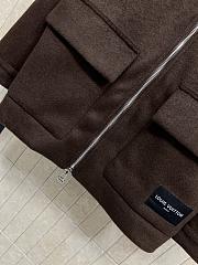 Kitlife Louis Vuitton Dark Brown Wool Coat - 3