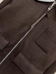 Kitlife Louis Vuitton Dark Brown Wool Coat - 2