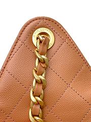 Kitlife Chanel 25C Drawstring Bucket Hobo Bag Caramel Grained Calfskin AS5311 40x30x15cm - 5