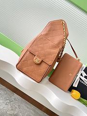 Kitlife Chanel 25C Drawstring Bucket Hobo Bag Caramel Grained Calfskin AS5311 40x30x15cm - 3