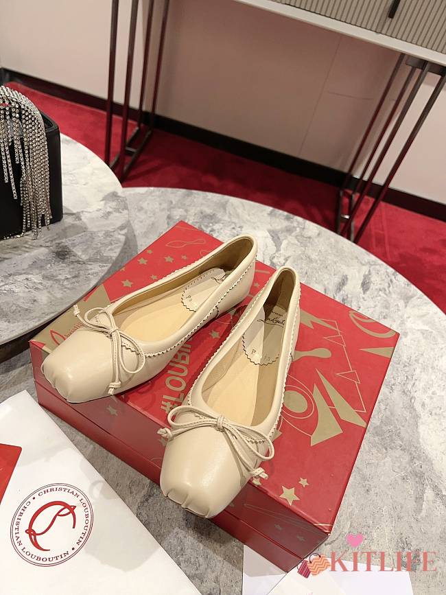 Kitlife Christian Louboutin Ballerinas Beige - 1
