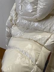 Kitlife Moncler Glareins Braided Trim Hooded Short Down Jacket White - 5