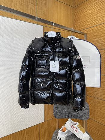 Kitlife Moncler Glareins Braided Trim Hooded Short Down Jacket Black