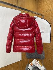 Kitlife Moncler Glareins Braided Trim Hooded Short Down Jacket Red - 4