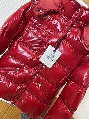 Kitlife Moncler Glareins Braided Trim Hooded Short Down Jacket Red - 3