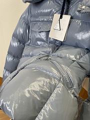 Kitlife Moncler Glareins Braided Trim Hooded Short Down Jacket Blue - 3