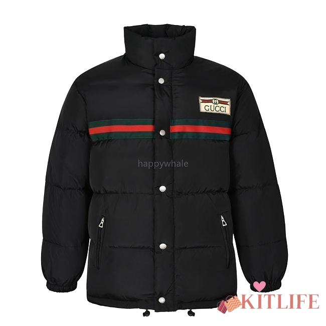 Kitlife Gucci Padded Down Jacket Black Unisex  - 1
