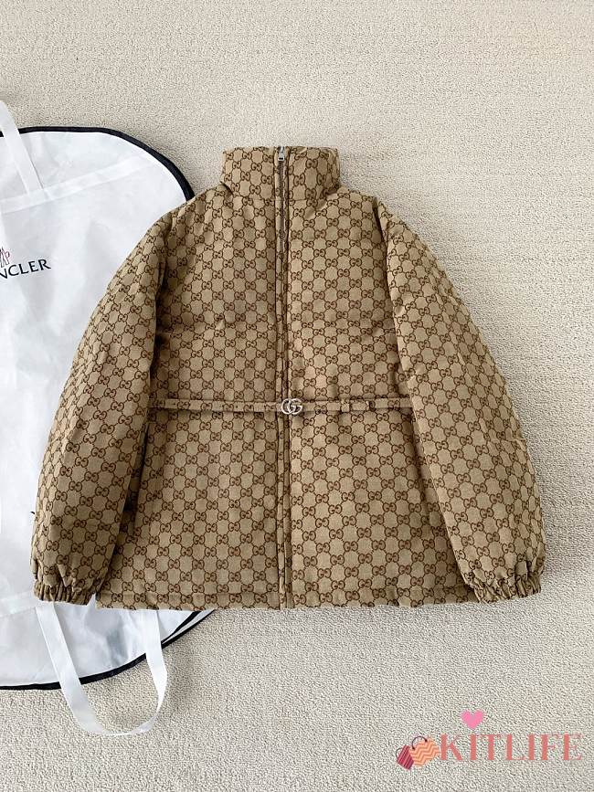 Kitlife Gucci GG Canvas Bomber Jacket Beige - 1