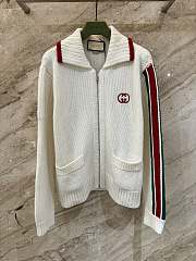 Kitlife Gucci Wool Knit Cardigan White Unisex   - 1
