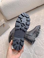 Kitlife Dior D-Town Boot Black Calfskin and Nylon with Embroidered Cannage Motif - 4