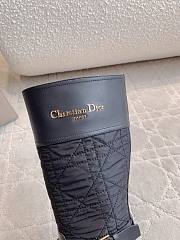 Kitlife Dior D-Town Boot Black Calfskin and Nylon with Embroidered Cannage Motif - 3