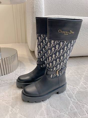 Kitlife Dior Long Riding Boots Black & Dark Blue