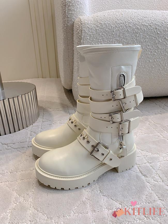 Kitlife Dior Platform Boots White - 1