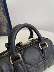 Kitlife Dior Groove 16 Bag Black Macrocannage Calfskin -17x10x8cm - 6