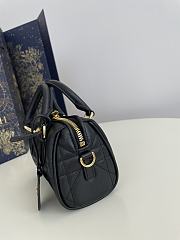 Kitlife Dior Groove 16 Bag Black Macrocannage Calfskin -17x10x8cm - 2