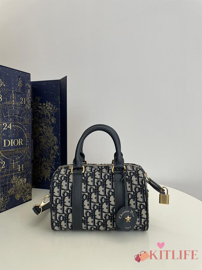 Kitlife Dior Groove 20 Bag Blue Dior Oblique Jacquard 20.5x13.5x12cm - 1