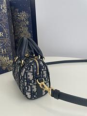 Kitlife Dior Groove 16 Bag Blue Dior Oblique Jacquard 17x10x8cm - 2