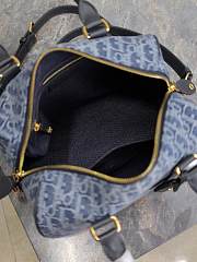 Kitlife Dior Groove 25 Bag Blue Demin Dior Oblique Jacquard 25x19x16cm - 3