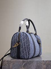Kitlife Dior Groove 25 Bag Blue Demin Dior Oblique Jacquard 25x19x16cm - 2