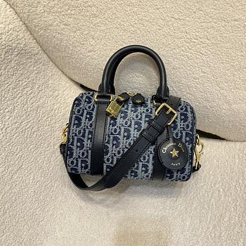 Kitlife Dior Groove 20 Bag Blue Demin Dior Oblique Jacquard 20.5x13.5x12cm