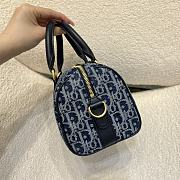 Kitlife Dior Groove 20 Bag Blue Demin Dior Oblique Jacquard 20.5x13.5x12cm - 6