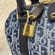 Kitlife Dior Groove 20 Bag Blue Demin Dior Oblique Jacquard 20.5x13.5x12cm - 5