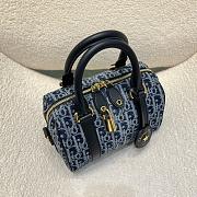 Kitlife Dior Groove 20 Bag Blue Demin Dior Oblique Jacquard 20.5x13.5x12cm - 3