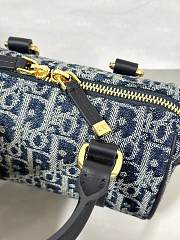 Kitlife Dior Groove 16 Bag Blue Denim Dior Oblique Jacquard 17x10x8cm - 6