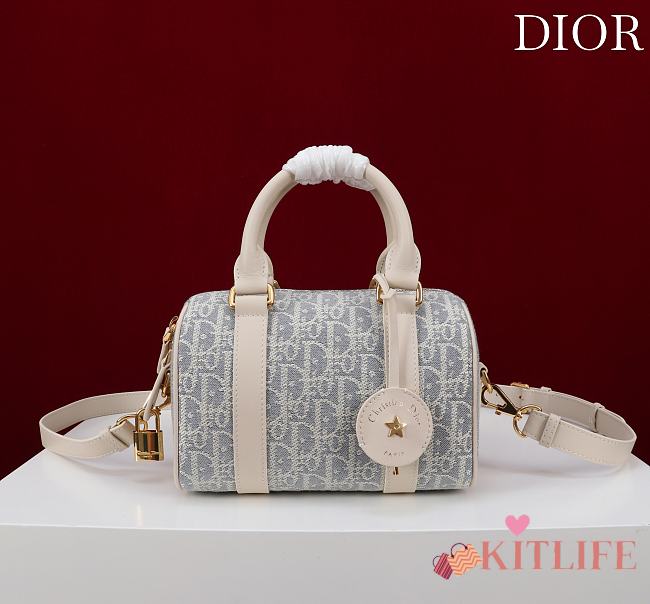 Kitlife Dior Groove 20 Bag Light Blue Demin Dior Oblique Jacquard 20.5x13.5x12cm - 1
