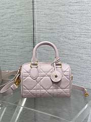 Kitlife Dior Groove 20 Bag Pink Macrocannage Calfskin - 20.5x13.5x12cm - 1