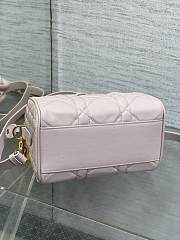 Kitlife Dior Groove 20 Bag Pink Macrocannage Calfskin - 20.5x13.5x12cm - 3
