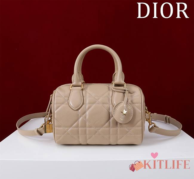 Kitlife Dior Groove 20 Bag Beige Macrocannage Calfskin - 20.5x13.5x12cm  - 1