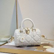 Kitlife Dior Groove 20 Bag White Macrocannage Calfskin - 20.5x13.5x12cm  - 1