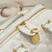 Kitlife Dior Groove 20 Bag White Macrocannage Calfskin - 20.5x13.5x12cm  - 6