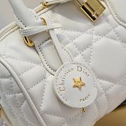 Kitlife Dior Groove 20 Bag White Macrocannage Calfskin - 20.5x13.5x12cm  - 5