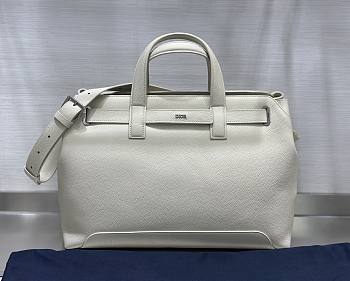Kitlife Dior Medium Normandie Tote Bag White Dior Icons Calfskin 42x27.5x17cm