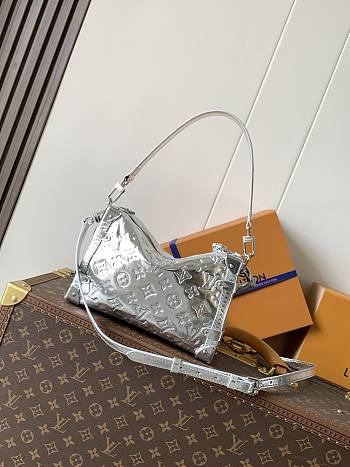 Kitlife Louis Vuitton Side Trunk MM LV Ski Silver M26223 23.5x16x8.5cm