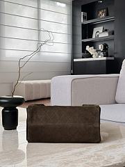 Kitlife Chanel 25C Drawstring Bucket Hobo Bag Dark Brown Suede AS5311 40x30x15cm  - 5