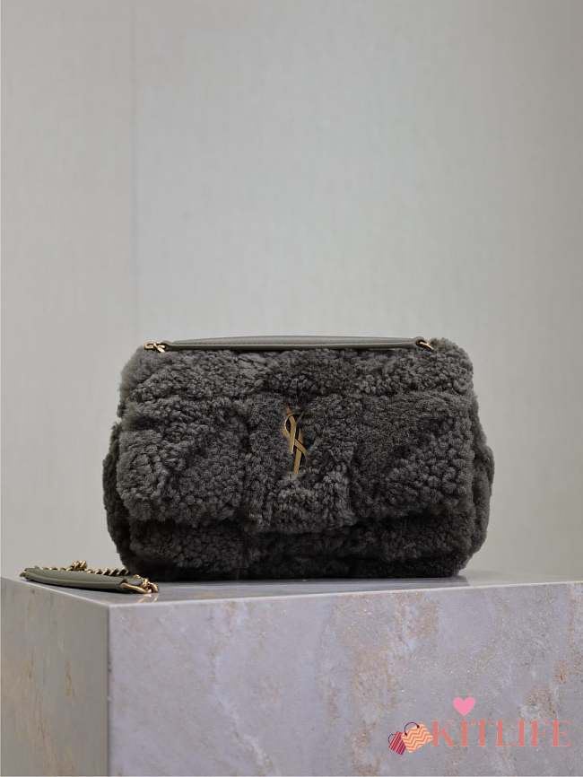 Kitlife Saint Laurent Jamie 4.3 Mini Bag In Green Lambskin Fur 515820 20×12.5×6.5cm - 1