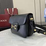 Kitlife Gucci Horsebit 1955 Aura Small Shoulder Bag Black 847063 26x17.5x10cm - 5