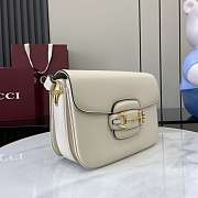 Kitlife Gucci Horsebit 1955 Aura Small Shoulder Bag White 847063 26x17.5x10cm - 2