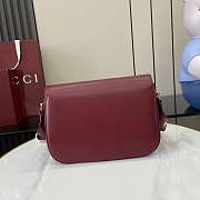 Kitlife Gucci Horsebit 1955 Aura Small Shoulder Bag Red 847063 26x17.5x10cm  - 5